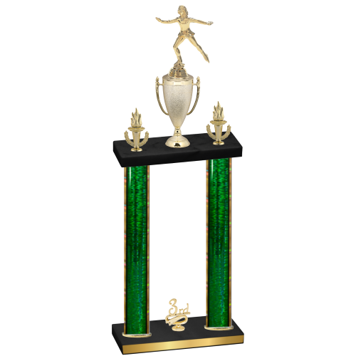Double Green Glacier Third Place Skater Trophy