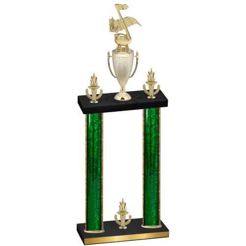 Double Green Glacier Victory Music Trophy