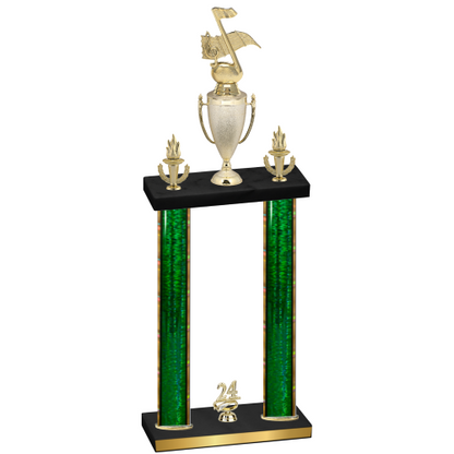 Double Green Glacier Year Music Trophy