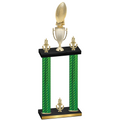 Double Green Carbon Fiber Victory Football Trophy