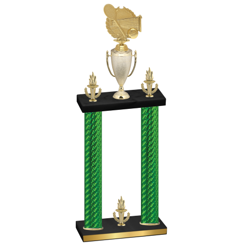 Double Green Carbon Fiber Victory Tennis Trophy