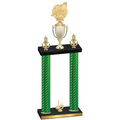 Double Green Carbon Fiber First Place Swimming Trophy