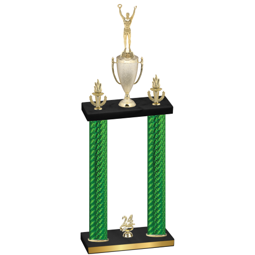 Double Green Carbon Fiber Year Victory Trophy