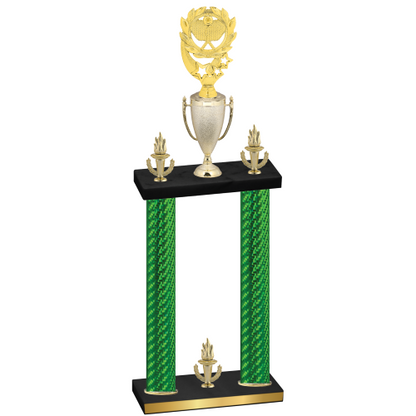 Double Green Carbon Fiber Victory Pickleball Trophy