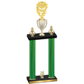 Double Green Carbon Fiber Year Pickleball Trophy