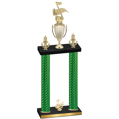 Double Green Carbon Fiber Second Place Music Trophy
