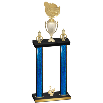 Double Blue Glacier Second Place Tennis Trophy