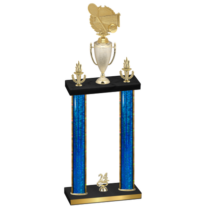 Double Blue Glacier Year Tennis Trophy