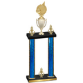 Double Blue Glacier Victory Volleyball Trophy