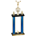 Double Blue Glacier Third Place Cheerleading Trophy