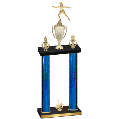 Double Blue Glacier First Place Skater Trophy
