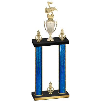 Double Blue Glacier Victory Music Trophy