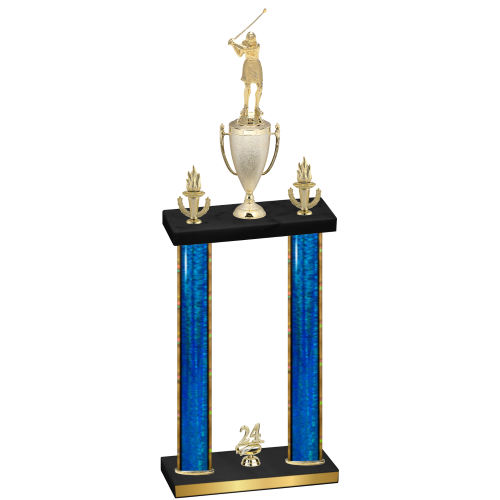 Double Blue Glacier Year Golf Trophy