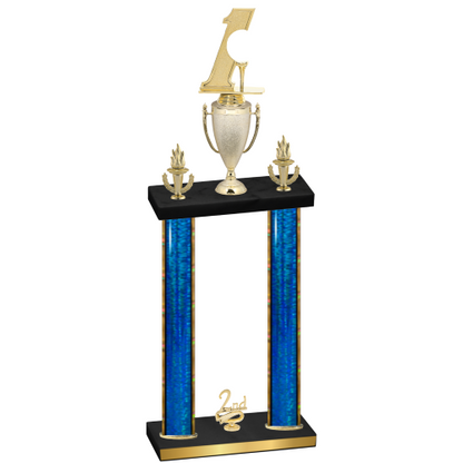 Double Blue Glacier Second Place Golf Trophy