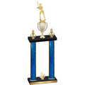 Double Blue Glacier Fourth Place Softball Trophy