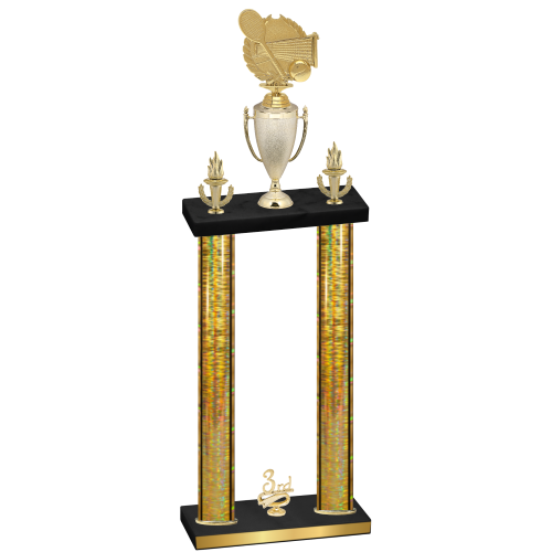 Double Gold Glacier Third Place Tennis Trophy