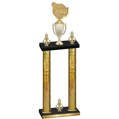 Double Gold Glacier Victory Tennis Trophy