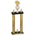 Double Gold Glacier Victory Basketball Trophy