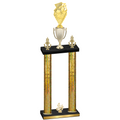 Double Gold Glacier Fourth Place Pickleball Trophy
