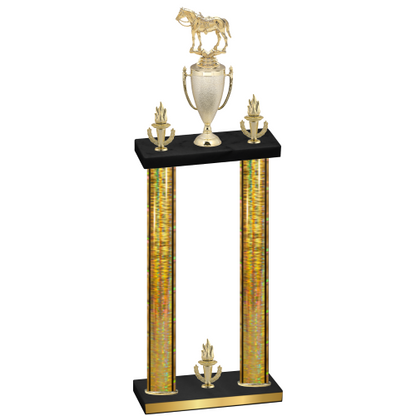Double Gold Glacier Victory Horses Trophy