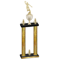 Double Gold Glacier Victory Basketball Trophy