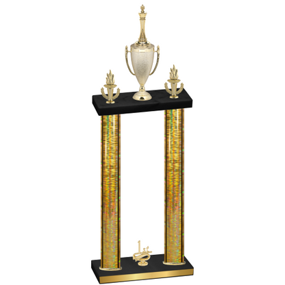 Double Gold Glacier First Place Chess Trophy