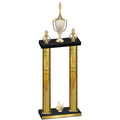 Double Gold Glacier Third Place Chess Trophy