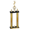 Double Gold Glacier Third Place Majorette Trophy