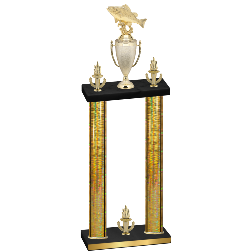 Double Gold Glacier Victory Fishing Trophy