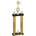 Double Gold Glacier Victory Karate Trophy