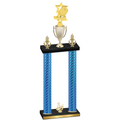 Double Blue Carbon Fiber Third Place Pickleball Trophy
