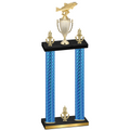 Double Blue Carbon Fiber Victory Fishing Trophy