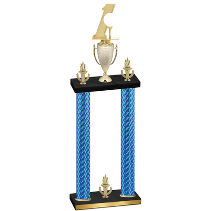 Double Blue Carbon Fiber Victory Golf Trophy
