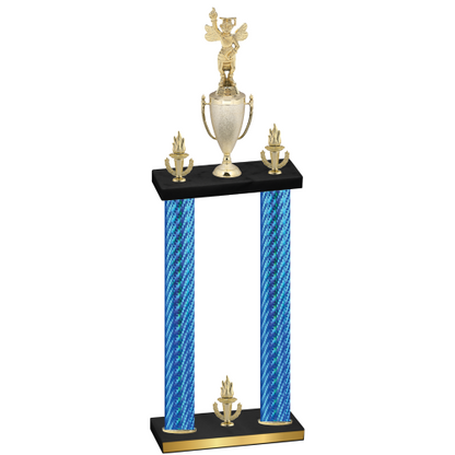 Double Blue Carbon Fiber Victory Academics Trophy