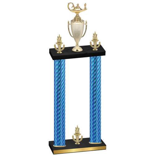 Double Blue Carbon Fiber Victory Academics Trophy