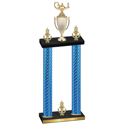 Double Blue Carbon Fiber Victory Academics Trophy