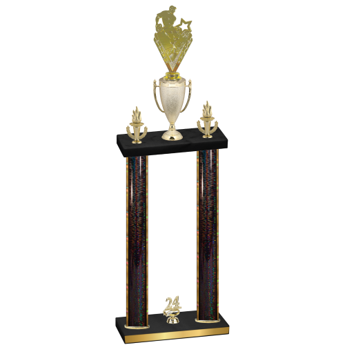 Double Black Glacier Year Rugby Trophy