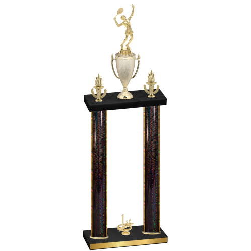 Double Black Glacier First Place Tennis Trophy