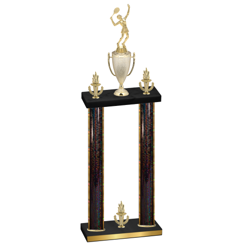 Double Black Glacier Victory Tennis Trophy