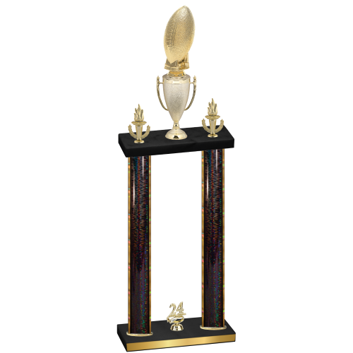 Double Black Glacier Year Football Trophy