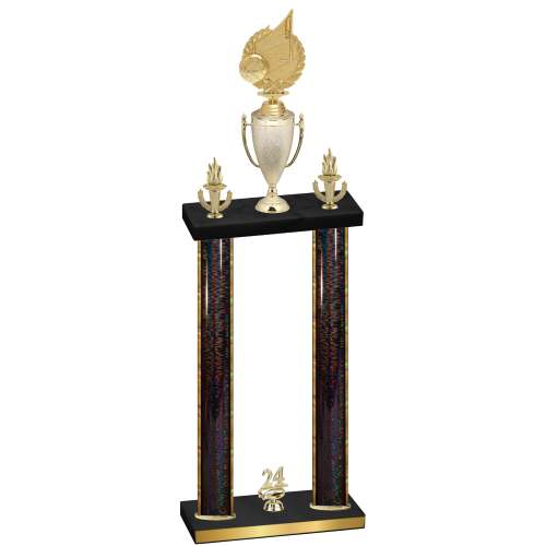 Double Black Glacier Year Volleyball Trophy