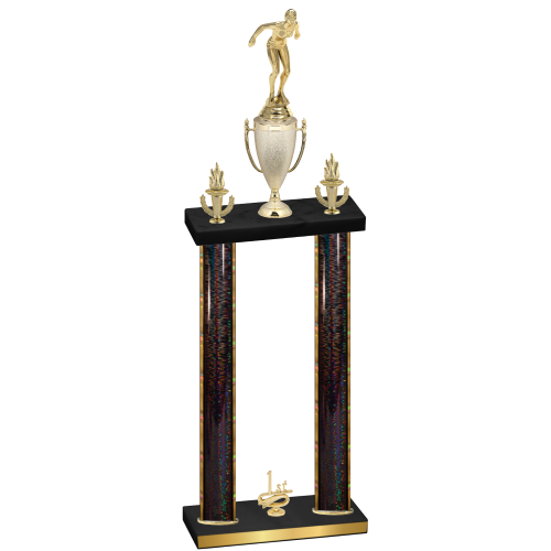 Double Black Glacier First Place Tennis Trophy