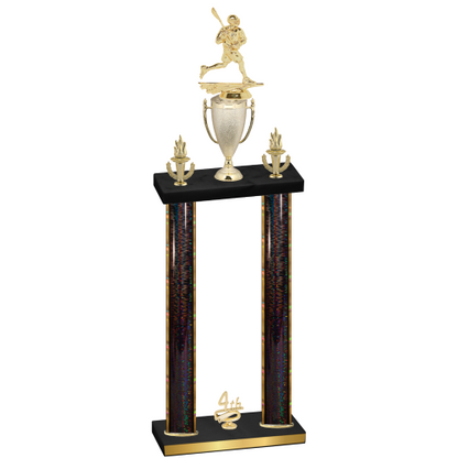 Double Black Glacier Fourth Place Lacrosse Trophy