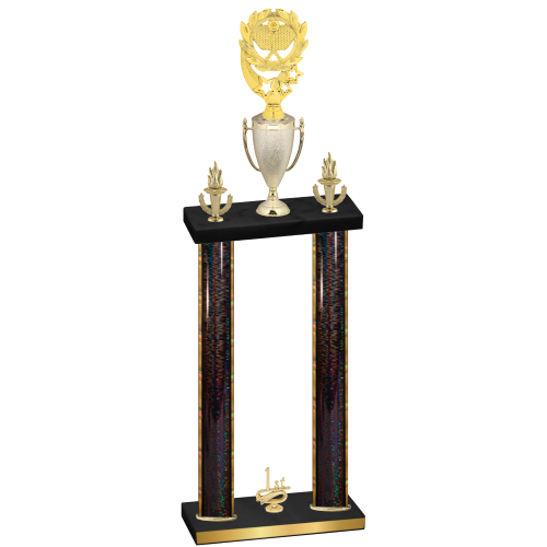 Double Black Glacier First Place Pickleball Trophy