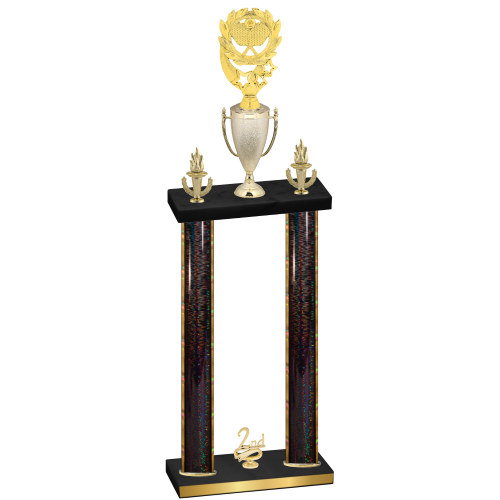 Double Black Glacier Second Place Pickleball Trophy