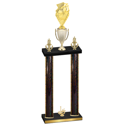 Double Black Glacier First Place Pickleball Trophy