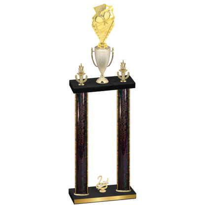 Double Black Glacier Second Place Pickleball Trophy