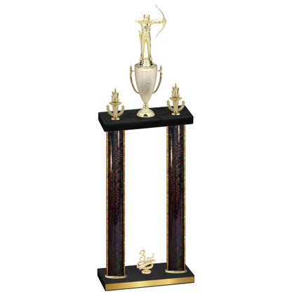 Double Black Glacier Third Place Archery Trophy