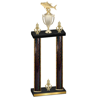 Double Black Glacier Victory Fishing Trophy