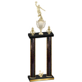 Double Black Glacier Second Place Basketball Trophy